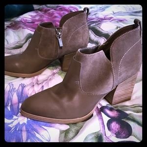 Marc Fisher taupe booties